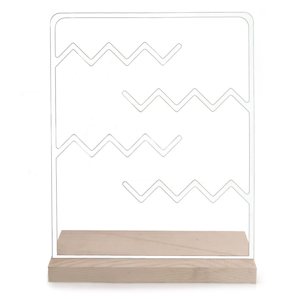 EWART WOODS Jewelry organizer stand necklace holder display bracelet, ring, watch earring rack jewelry tree jewlery tray (White)