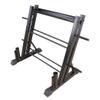Home Gym Storage Rack, Multifunctional Adjustable Dumbbell Rack 3 Tier, Weight Rack for Dumbbells Kettlebells Weight Bar and Plates Fitness Equipment view 2