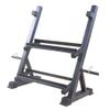Home Gym Storage Rack, Multifunctional Adjustable Dumbbell Rack 2 Tier, Weight Rack for Dumbbells, Olympic Weight Bar and Plates view 1