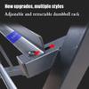 Home Gym Storage Rack, Multifunctional Adjustable Dumbbell Rack 2 Tier, Weight Rack for Dumbbells, Olympic Weight Bar and Plates view 4