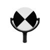 6" Paddle Scanner Target Compatible for Faro Laser Tracker 155mm Target Without Magnetic Mount Base view 1