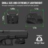 Votatu H6L-G Ultra Compact Green Laser Sight for Pistol Handgun, Rechargeable Sub-Compact Green Beam for Taurus G2C, G3C, 1913 Picatinny, Sig P320, Beretta 90two, S&W 99 and S&W TSW view 4