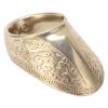 Archery Thumb Protector, Durable Brass Finger Guard with Secure Fixing Rope Archery Thumb Ring for Beginners and Professional Archers(Model 23)