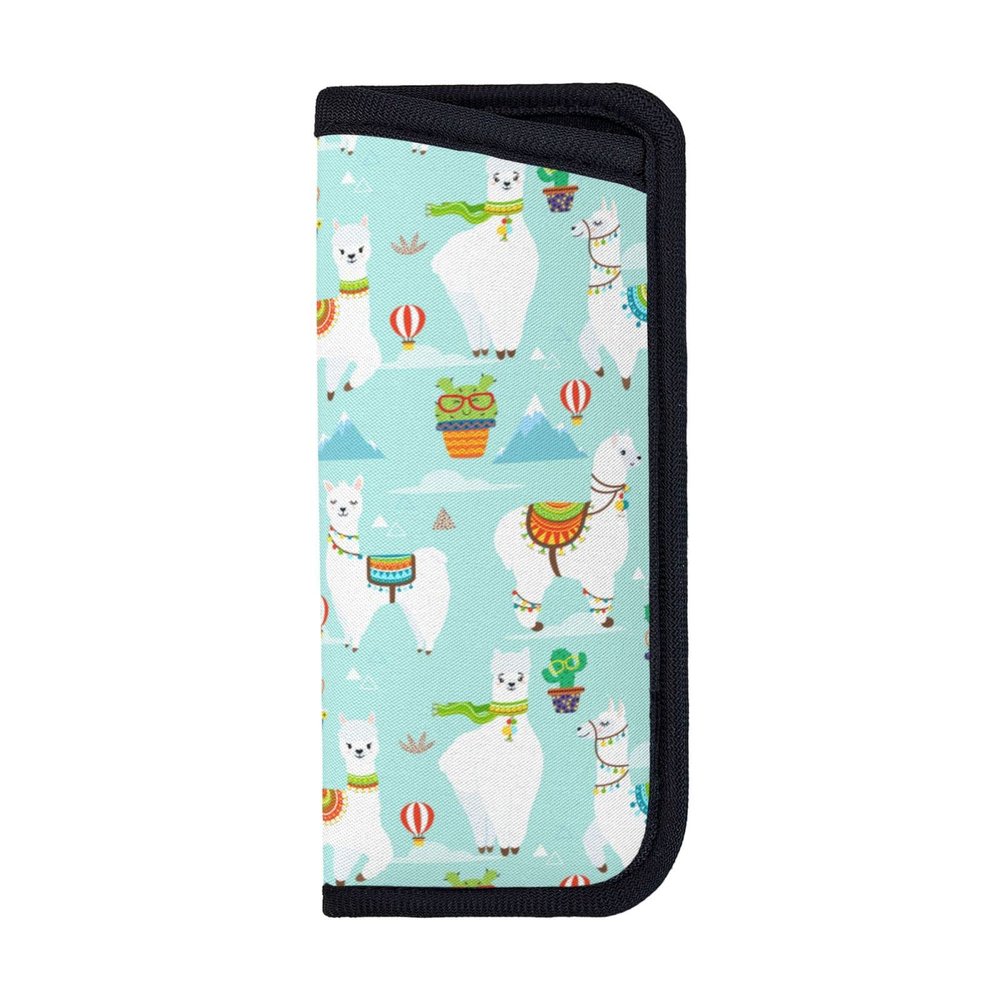Giinly Llama Cactus Alpaca Glasses Case Eyeglass Sunglass Case Soft Pouch Slim Portable Eyeglasses Sleeve