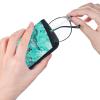 Giinly Dinosaur Forest Green Glasses Case Eyeglass Sunglass Case Soft Pouch Slim Portable Eyeglasses Sleeve view 4
