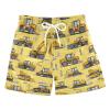 Boccsty Construction Truck Tractor Boys Swim Trunks Summer Toddler Beach Board Shorts Kids Swimsuit Swimwear 3T view 1