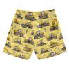 Boccsty Construction Truck Tractor Boys Swim Trunks Summer Toddler Beach Board Shorts Kids Swimsuit Swimwear 3T view 2