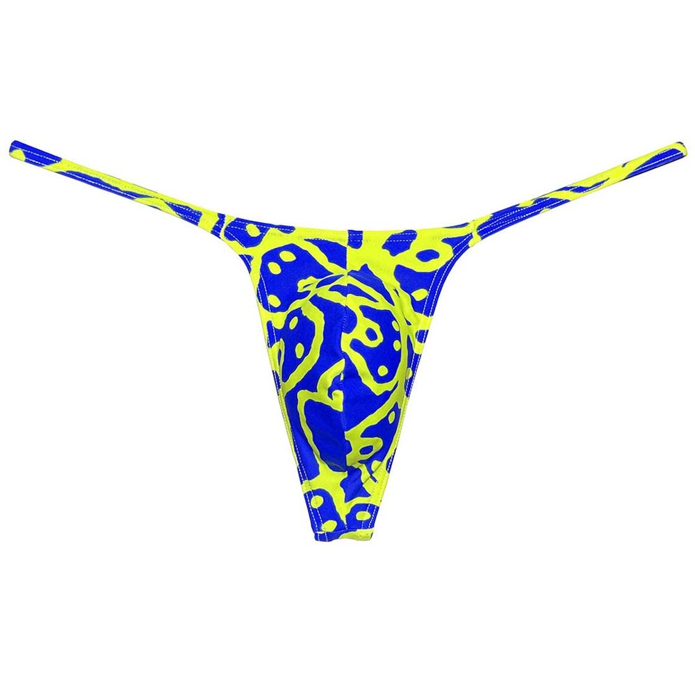 Botmois Men's G-Strings Bikini Underwear Slim Pouch Swim Thong Minimal Coverage Posing Tangas Irregular line XL
