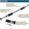 Spancare Stainless Steel Doorway Gym Bar, Chin Up Bar, Pull-up Bar for Home, Mountable view 2