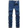 Men's Ripped Distressed Destroyed Jeans Stretch Vintage Hip Hop Jean with Holes Straight Leg Slim Fit Denim Pants (Blue 1,38) view 1