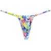 Botmois Men's G-Strings Bikini Underwear Slim Pouch Swim Thong Minimal Coverage Posing Tangas Coral L view 1