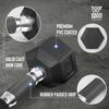 WF Athletic Supply Rubber Encased Hex Dumbbells with Rubber Grip Contoured Handle for Muscle Toning, Strength Building & Full Body Workout view 3