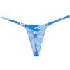 Botmois Men's G-Strings Bikini Underwear Slim Pouch Swim Thong Minimal Coverage Posing Tangas Blue Shark L view 3