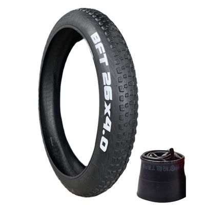 DSLED 20/26x4.0 inch Fat Bike Tires, Electric Smobile Beach MTB Bicycle Anti-Slip Fat Tire,Outdoor Cycling Spare Tire,Bike Accessory Valve 32mm, 30PSI(200KPA) (Size : 26x4.0in+inner tube)