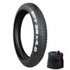 DSLED 20/26x4.0 inch Fat Bike Tires, Electric Smobile Beach MTB Bicycle Anti-Slip Fat Tire,Outdoor Cycling Spare Tire,Bike Accessory Valve 32mm, 30PSI(200KPA) (Size : 26x4.0in+inner tube) view 1