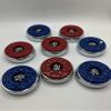 TRUE NORTH Shuffleboard Pucks, 2-1/8'' (53mm), Set of 8 Blue/Red. view 3