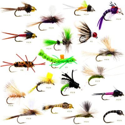 36 Producing Fly Fishing Flies Assortment | Dry, Wet, Nymphs, Caddis, Hopper Fly Lures | Trout, Bass, Steelhead Fishing Lure