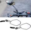 Joyzan Bike Mirrors for Handlebars, Rotated 360 Degrees Universal Adjustable Rearview Rotatable Safe Bicycle Bar End HD Wide Angle Rear View Scratch Resistant Glass Lens Cycling Road Mountain Ebike view 4