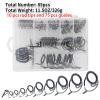 75pcs Both Feet Stainless Steel Ceramics Bait Casting Rod Guides and 10pcs Rod Tips view 4
