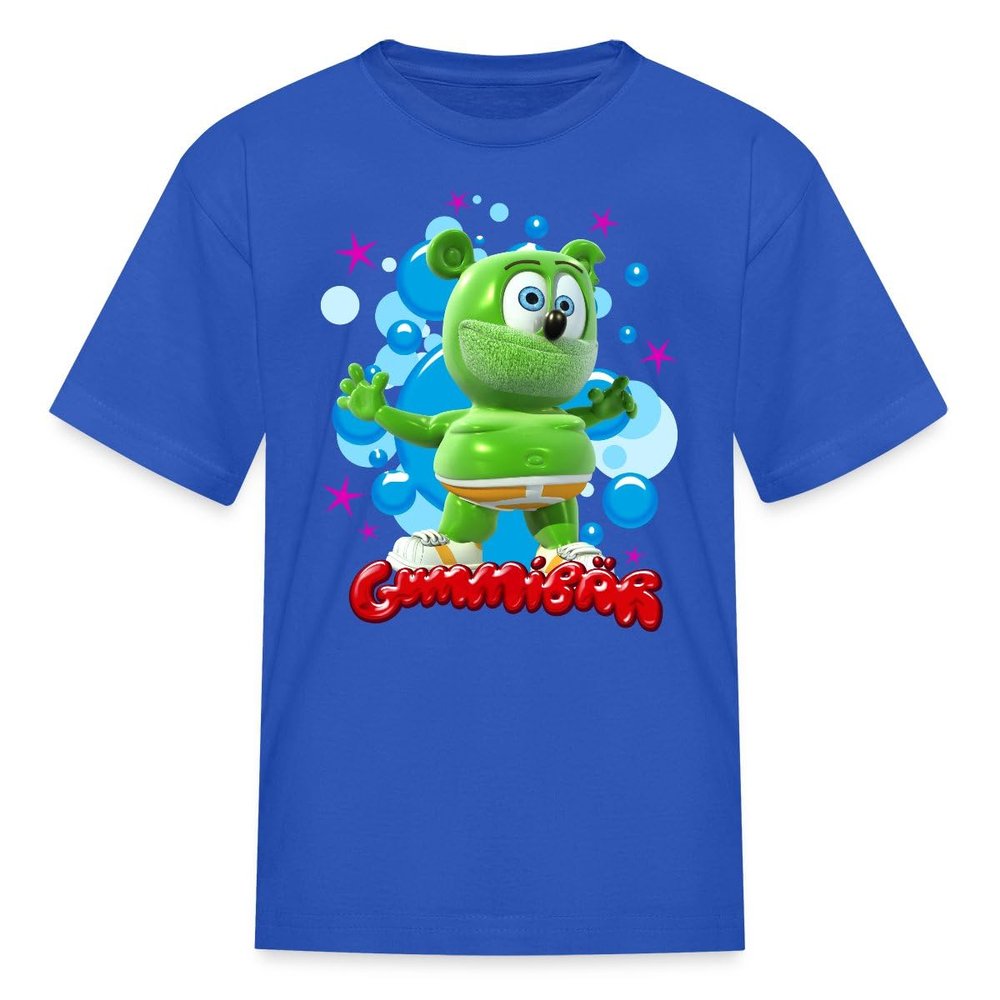 Spreadshirt Gummibr Gummy Bear Song Official License Kid's T-Shirt, XL, Royal Blue