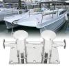 Acouto Heavy Duty Double Cross Bollard 316 Stainless Steel Mooring Bitt Cleat 260x155x120mm/10.24x6.10x4.72in for Marine Boat Yatcht view 2