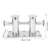 Acouto Heavy Duty Double Cross Bollard 316 Stainless Steel Mooring Bitt Cleat 260x155x120mm/10.24x6.10x4.72in for Marine Boat Yatcht view 4