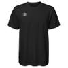 Umbro Boy's Youth (8-20) Short Sleeve Logo Tee, Black/White Medium (10-12) view 1