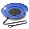 GoSports 29 Inch Heavy-Duty Winter Snow Saucer with Padded Seat and Tow Strap - Blue view 1