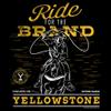 Junior's Yellowstone Dutton Ranch Cowboy Ride For The Brand Sweatshirt - Black - Medium view 2