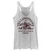 Women's Yellowstone Dutton Ranch Montana Outlines Racerback Tank Top - White Heather - Medium view 1