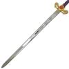 Medieval Warrior Knights Templar Long Sword with Sheath Steel Guard, Leather Wrapped Handle (Liberty) view 3