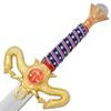 Medieval Warrior Knights Templar Long Sword with Sheath Steel Guard, Leather Wrapped Handle (Liberty) view 4