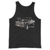 Vintage 1986 F150 XLT Lariat Truck Unisex Tank Top view 1