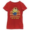 Fifth Sun Rise of Gru Sunshine Minion Girls Short Sleeve Tee Shirt, Red, X-Large view 1