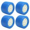 4PCS Ribbed Wobble Roller, Marine Ribbed Wobble Roller 108x75x19mm Blue PP High Temp for Boat Yacht Trailer Boating view 1
