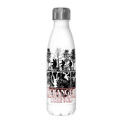 Netflix Stranger Things Upside down 17 oz Stainless Steel Bottle, Multicolor