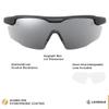 Leupold Sentinel Performance Eyewear with Matte Black Frames and Shadow Gray Flash Lenses view 2