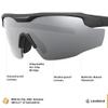 Leupold Sentinel Performance Eyewear with Matte Black Frames and Shadow Gray Flash Lenses view 3