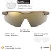 Leupold Sentinel Performance Eyewear with Matte Tan Frames and Bronze Mirror Lenses view 2