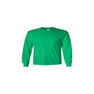 Gildan Long Sleeve Ultra Cotton (G2400) Shirt Irish Green Medium