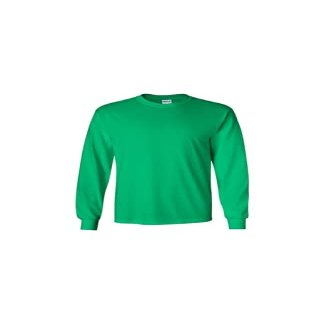 Gildan Long Sleeve Ultra Cotton (G2400) Shirt Irish Green Medium