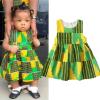 5 Month Old Baby Girl Dress Girls African Dashiki Baby Style Sleeveless Dress 6M-3Y Kids Toddler 5de (Green, 2-3 Years) view 2