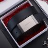2022 New Men's belt smooth buckle leather double-sided belt men's pure cowhide business casual pants belt tide Mal Waistband view 2
