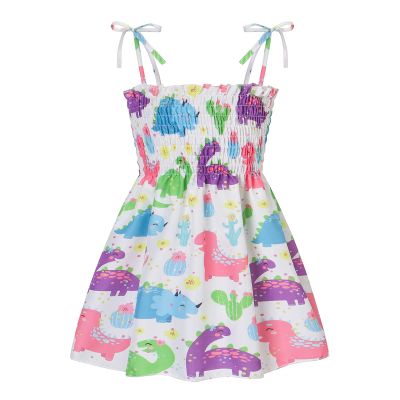 Girls Easter Outfit Size 7/8 Strap Girls Kids Sleeveless Beach Baby Casual Clothes Size 5 Girls (White, 5-6 Years)