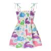 Girls Easter Outfit Size 7/8 Strap Girls Kids Sleeveless Beach Baby Casual Clothes Size 5 Girls (White, 5-6 Years) view 1