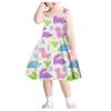 Girls Easter Outfit Size 7/8 Strap Girls Kids Sleeveless Beach Baby Casual Clothes Size 5 Girls (White, 5-6 Years) view 3
