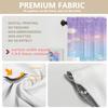 BaoNews Purple Fantasy Star Kitchen Valances for Windows,Blue Rainbow Blackout Valances Curtains Multilayer Polyester Drapes for Kitchen Bedroom 2 Pack 52X18 Inches view 4