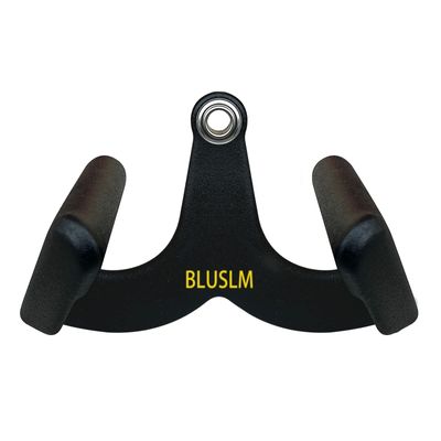 BLUSLM LAT Pull Down Bar for Cable Machine, LAT Pulldown Attachments T-bar V-bar Cable Attachment for Gym, Back Tricep Strength Training Handle (BL01)