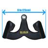 BLUSLM LAT Pull Down Bar for Cable Machine, LAT Pulldown Attachments T-bar V-bar Cable Attachment for Gym, Back Tricep Strength Training Handle (BL01) view 2