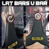 BLUSLM LAT Pull Down Bar for Cable Machine, LAT Pulldown Attachments T-bar V-bar Cable Attachment for Gym, Back Tricep Strength Training Handle (BL01) view 3